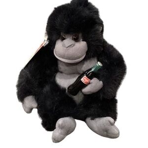 Coca-Cola Gorilla Plush With Coke Bottle